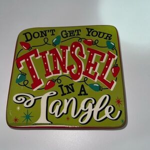 Christmas trinket dish by Cracker Barrel